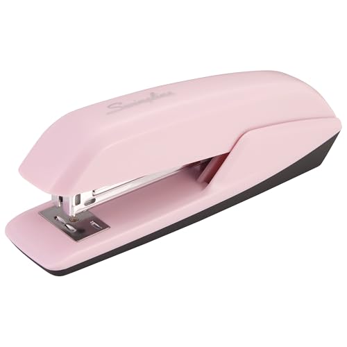 upgraded Swingline Stapler, 20 Sheet Capacity, 545 Desktop Stapler, Blush Pink Collection