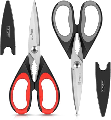 Classic iBayam Kitchen Scissors All Purpose Heavy Duty 2 Pack Collection