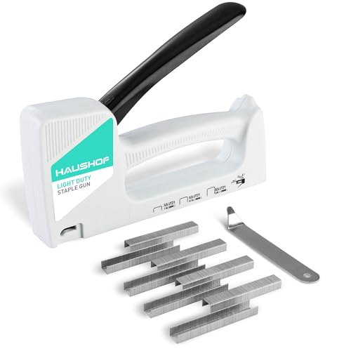 Eco-Friendly HAUSHOF Light Duty Staple Gun, Upholstery Staple Gun with Collection