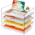 Modern YKLSLH 4 Trays Paper Organizer Letter Tray - Acrylic Desk
